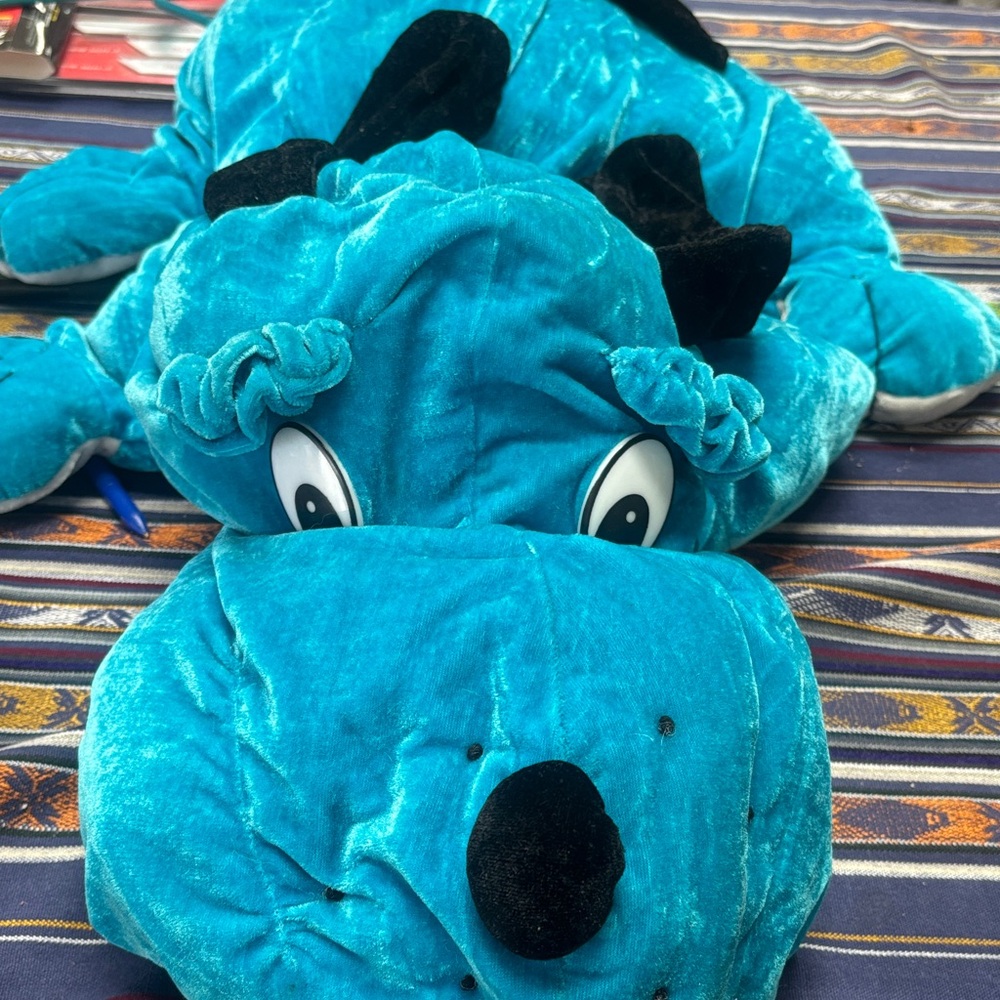 Vintage Blue Plush dog Toy